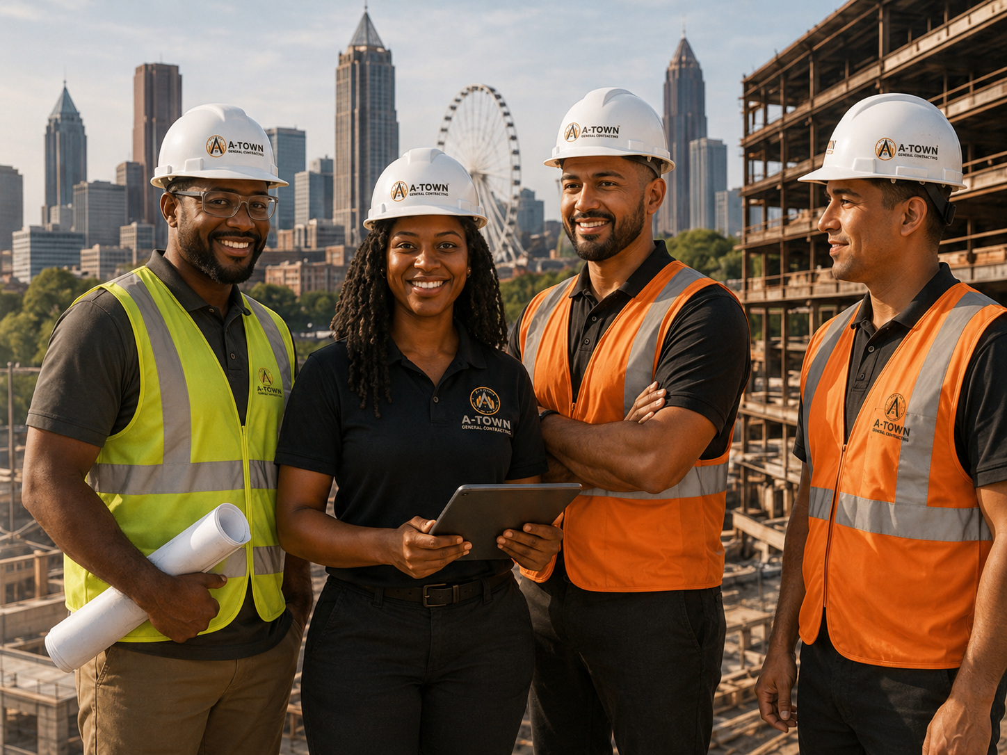Diverse A-Town general contracting team in Atlanta